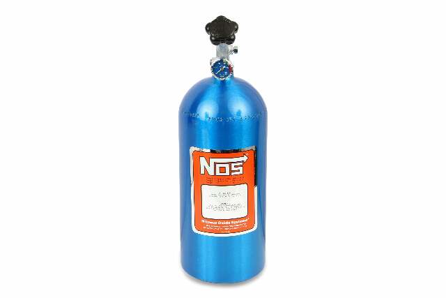 NOS 10LB electric blue nitrous bottle universal- 10LB bottle 10 lb 14745NOS