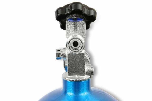 NOS 10LB electric blue nitrous bottle universal- 10LB bottle 10 lb 14745NOS