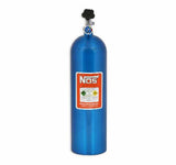 NOS nitrous bottle w/ blue finish and super hi flo valve 15 lb 14750NOS