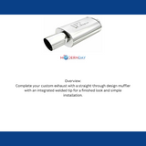 MagnaFlow performance muffler 4 inch inlet/outlet stainless steel 14834