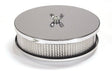 Mr. Gasket air cleaner 6 1/2 inch diameter, 2 inch tall chrome fits 5 1/8 inch diameter carburetor 6-1/2 inch diameter steel 1486