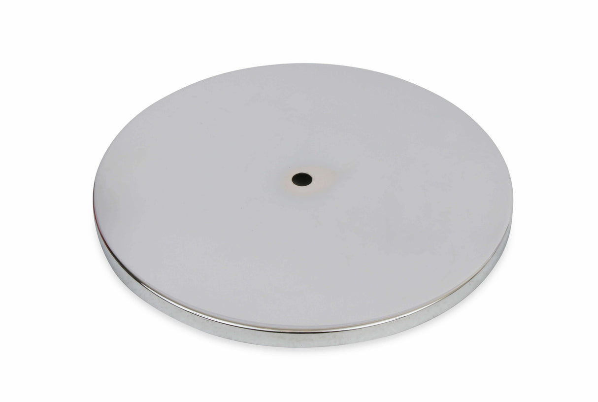 Mr. Gasket air cleaner 6 1/2 inch diameter, 2 inch tall chrome fits 5 1/8 inch diameter carburetor 6-1/2 inch diameter steel 1486