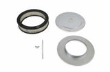 Mr. Gasket air cleaner 9 inch diameter x 2 3/4 inch tall ... carburetor chrome steel 1487