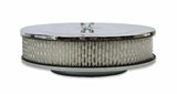 Mr. Gasket air cleaner 9 inch diameter x 2 3/4 inch tall ... carburetor chrome steel 1487