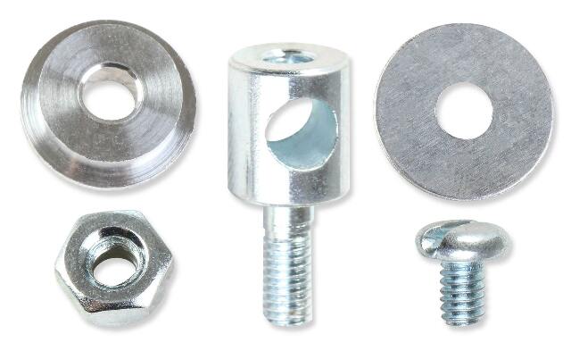 Mr. Gasket carburetor linkage bushing pivot aluminum/steel 1/4 inch diameter 1512