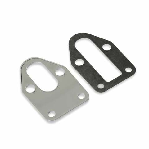 Mr. Gasket fuel pump mounting plate chrome Chevy 1514