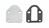 Mr. Gasket fuel pump block off plate SBC small block Chevy V8 chrome 1515