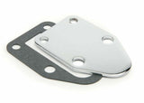 Mr. Gasket fuel pump block off plate SBC small block Chevy V8 chrome 1515