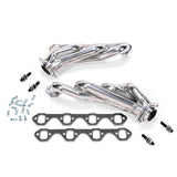 1986-1993 Ford Mustang 5.0 Shorty Headers Polished Silver Ceramic 1-5/8 15150 ceramic coated polished