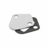 Mr. Gasket fuel pump block off plate Chevy chrome steel 1516