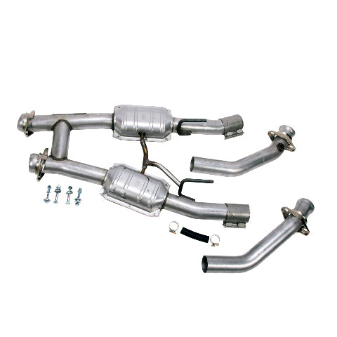 Fits 1986-1993 Mustang 5.0 2.5 Full High Flow H Pipe W/Converters-1521