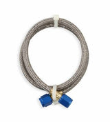 NOS stainless steel braided hose -4AN 2-foot blue 2 foot PTFE lined 15230NOS