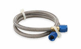 NOS stainless steel braided hose -4AN 2-foot blue 2 foot PTFE lined 15230NOS
