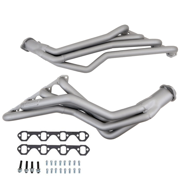 Fits 1979-1993 Mustang 5.0 1-5/8 Long Tube Headers Automatic-Titanium-1531 for 1979-1993 Ford Mustang chrome
