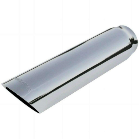 Exhaust Tip 3"in Cut Angle Polished SS 2.5"in Weld-On Flowmaster
