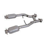 Fits 1996-2004 Mustang GT/Cobra/Mach 1 2.5 Short Mid H Pipe W/Converters 1538