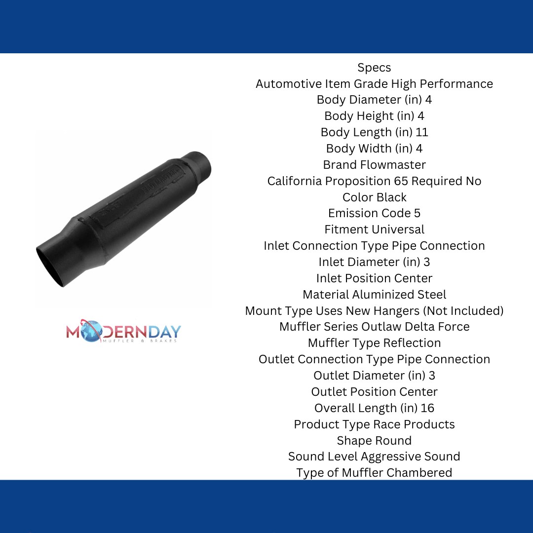 Performance Muffler for 2015-2015 Ford Mustang stainless steel