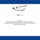 MagnaFlow exhaust downpipe for 1999-1903 Ford F-250 stainless steel 15459