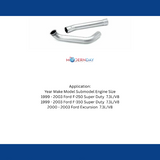 MagnaFlow exhaust downpipe for 1999-1903 Ford F-250 stainless steel 15459