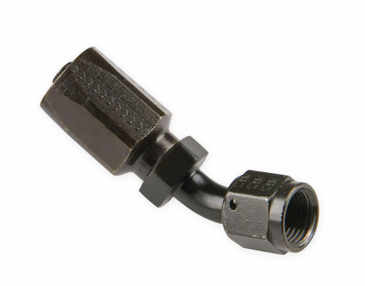 Earls Power Steering Hose End-Black Chromate - 154606ERL
