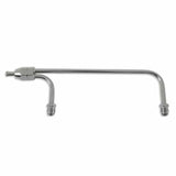 Mr. Gasket fuel line 3/8 inch dual inlet chrome carburetor copper 1551