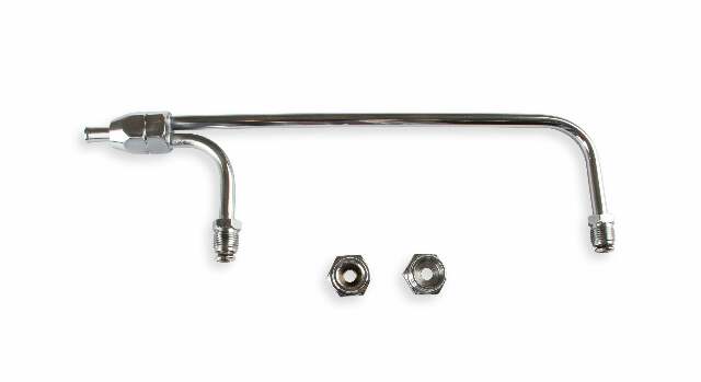 Mr. Gasket new fuel inlet kit dual feed 4 barrel Holley carburetor for Holley 4150 carburetors chrome steel 1552