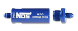NOS in-line hi-flow nitrous filter, 4AN - blue -4AN stainless steel solenoid 15551NOS
