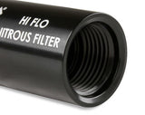 NOS in-line hi-flow nitrous filter, 4AN - black -4AN stainless steel solenoid 15555NOS
