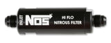 NOS in-line hi-flow nitrous filter, 6AN - black -6AN stainless steel solenoid 15556NOS