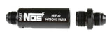 NOS in-line hi-flow nitrous filter, 8AN - black -8AN stainless steel solenoid 15559NOS