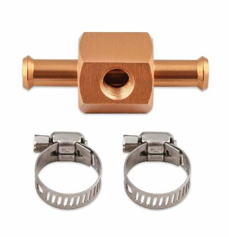 Mr. Gasket Fuel Block with 0-15 PSI Fuel Pressure Gauge - 1560