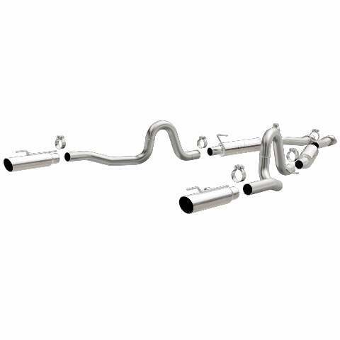 MagnaFlow cat-back exhaust system for 1999-2004 Ford Mustang stainless steel polished 15673
