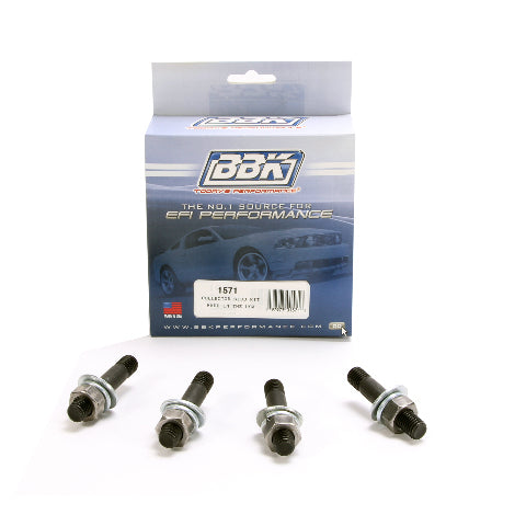 Exhaust Header Collector Stud Kit (4 Pcs+Washers & Nuts)-1571 for Ford