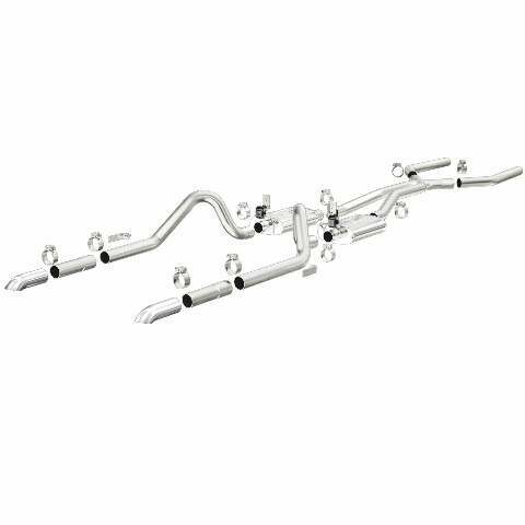 MagnaFlow cat-back exhaust system for 1964-1966 Ford Mustang stainless steel polished
