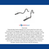 1986-1993 Ford Mustang LX Prebent Tailpipes Flowmaster 15820
