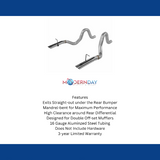 1986-1993 Ford Mustang LX Prebent Tailpipes Flowmaster 15820