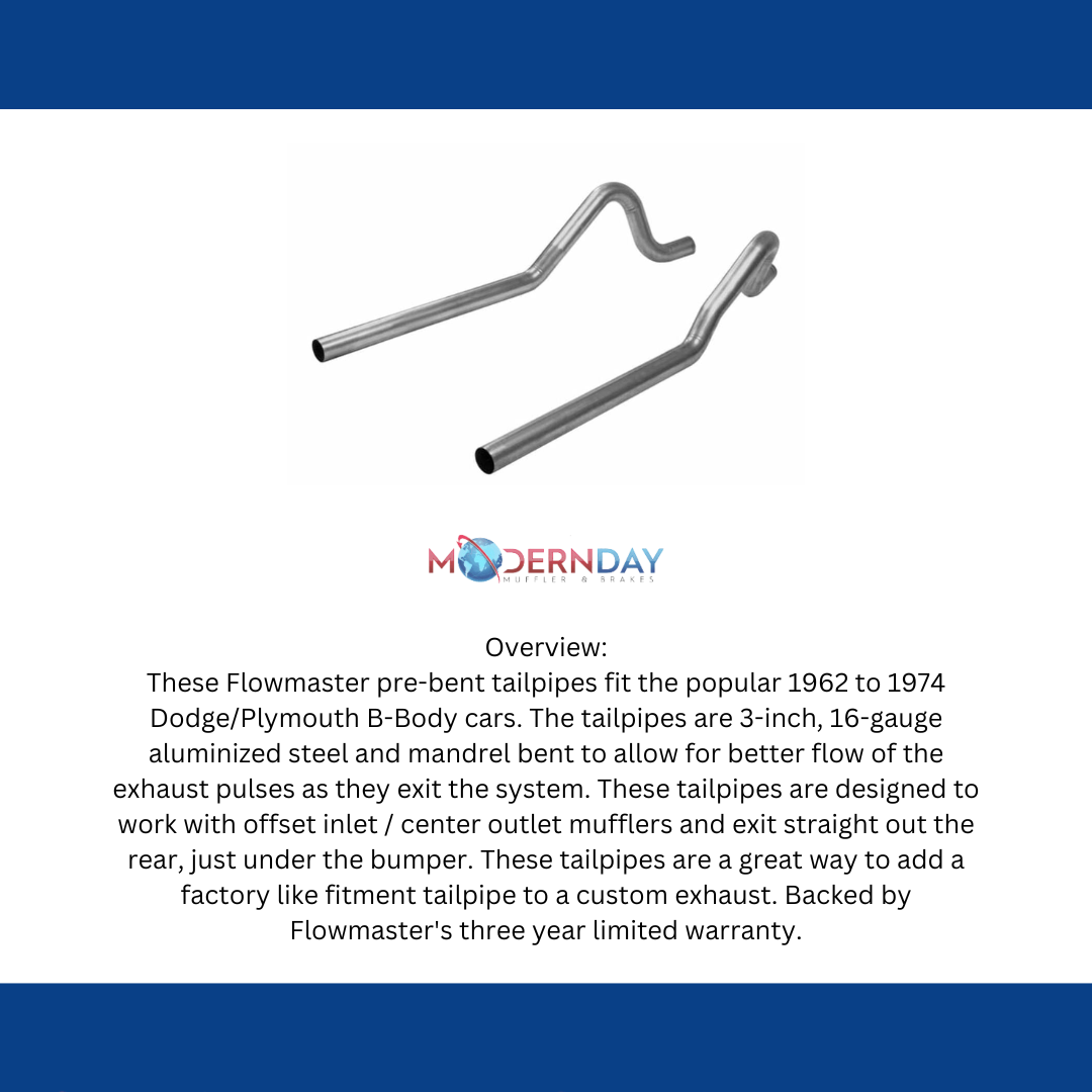 Exhaust system for 1963-1964 Dodge 330 Exhaust stainless steel