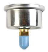 NOS nitrous gauge w/ adapter stainless steel blue black 15924NOS