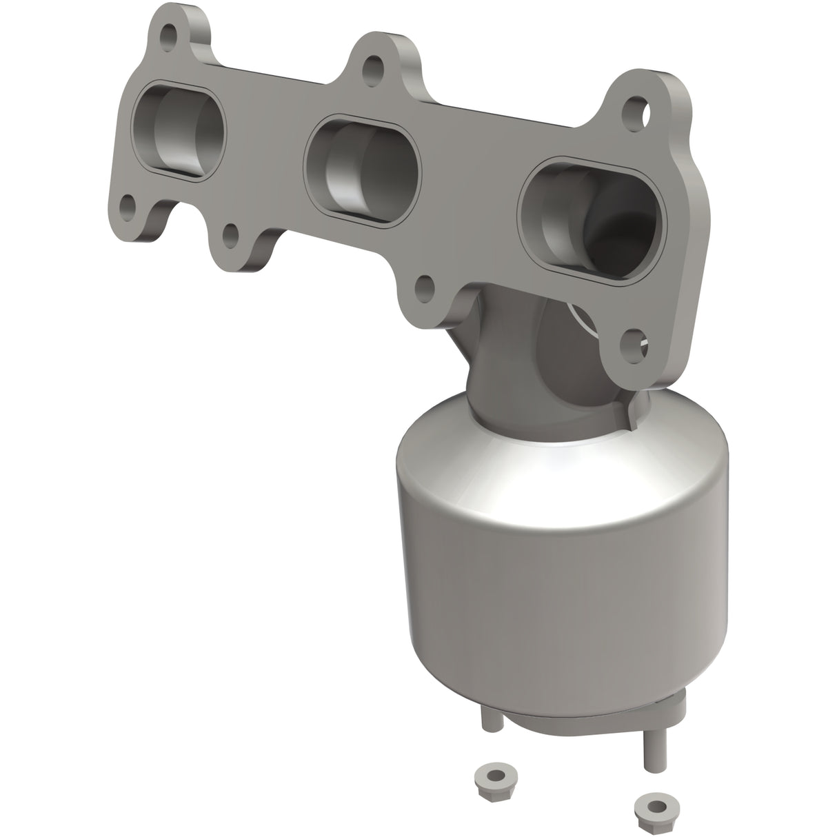 Catalytic Converter with Integrated Exhaust Manifold for HM Grade Federal / EPA Compliant Direct-Fit Manifold Catalytic