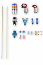 NOS ntimidator illuminated dual LED nitrous purge kit -4AN 4 foot blue solenoid 16037NOS