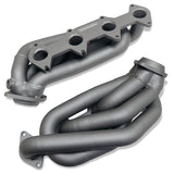 Fits 2005-2010 Mustang GT 1-5/8 Shorty Tuned Length Headers-Titanium-1612 ceramic coated polished