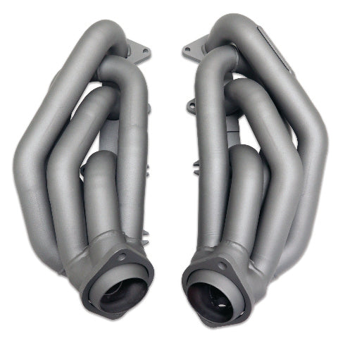 Fits 2005-2010 Mustang GT 1-5/8 Shorty Tuned Length Headers-Titanium-1612 ceramic coated polished