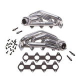 Fits 2005-2010 Mustang GT 1-5/8 Shorty Tuned Length Headers-Silver-16120 ceramic coated polished