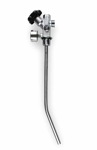 NOS 10 lb. bottlesuper hi-flow valve assembly w/siphontube and bluegauge 16137ANOS 100 foot stainless steel black 2493
