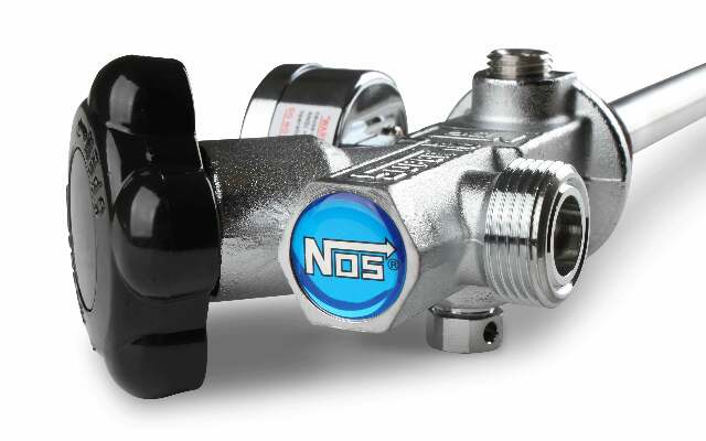 NOS 10 lb. bottlesuper hi-flow valve assembly w/siphontube and bluegauge 16137ANOS 100 foot stainless steel black 2493