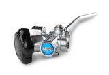 NOS 10 lb. bottlesuper hi-flow valve assembly w/siphontube and bluegauge 16137ANOS 100 foot stainless steel black 2493