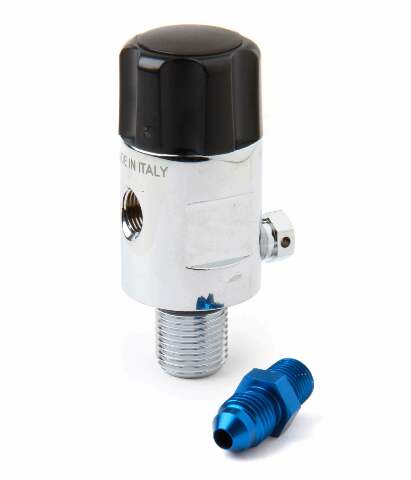 NOS mini hi-flo nitrous bottle valve -4AN blue 16146NOS