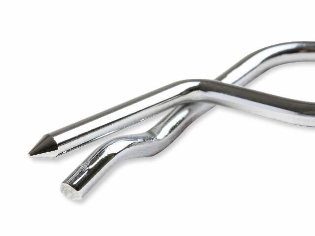 Mr. Gasket hood or deck pin kit competition with lanyards chrome steel 1616