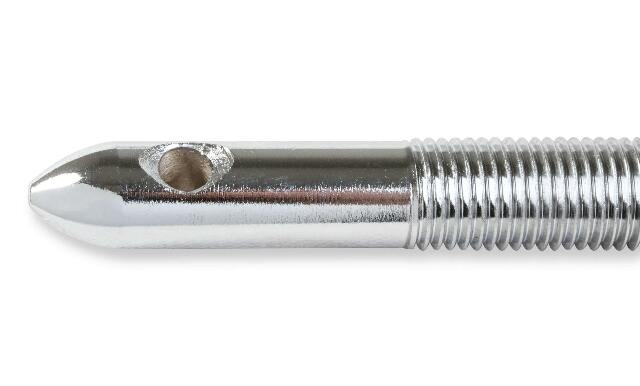 Mr. Gasket hood or deck pin kit competition with lanyards chrome steel 1616