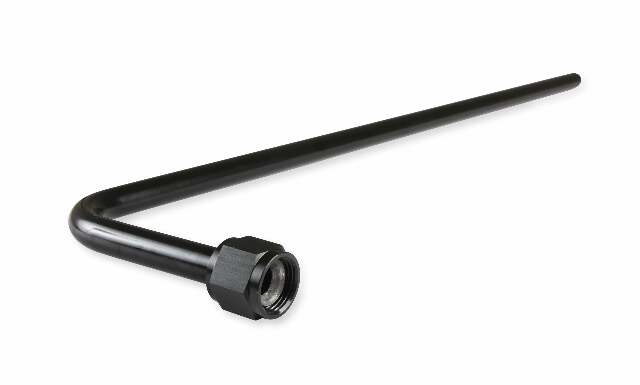 NOS 90 degree nitrous bottle blowdown tube - black -8AN blue 16161NOS